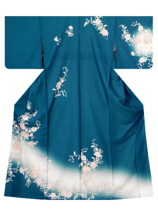 レンタル 訪問着 グリーン No420