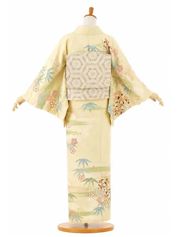  レンタル 訪問着 JAPAN STYLE ベージュ 【画像通りの帯】No432