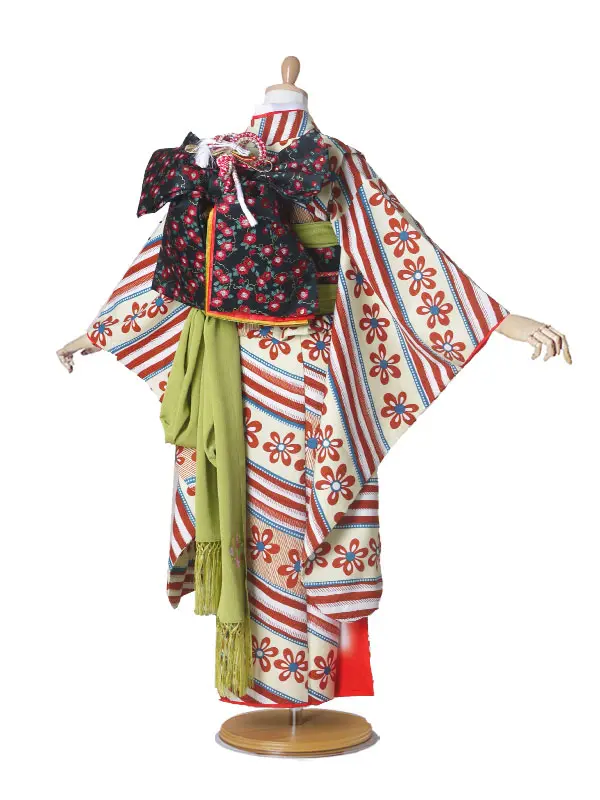 レンタル LILI 四つ身 古典 斜線花 No.232