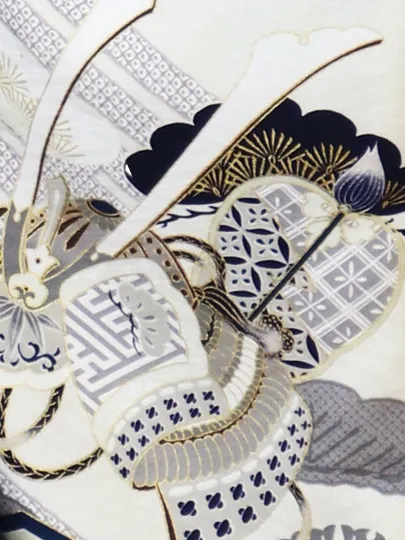 七五三（3歳男被布）華徒然/ベロア/AO1452