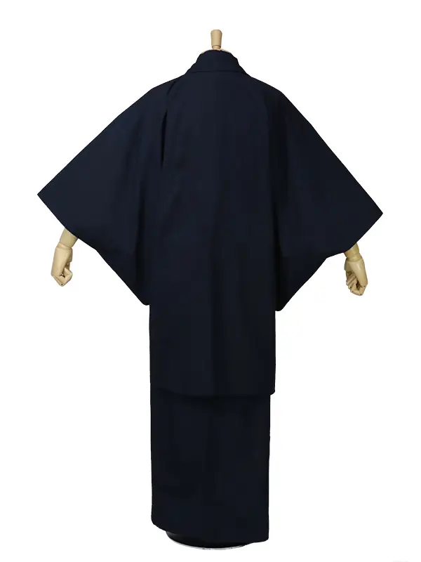 【正絹】紬 羽織着物/アンサンブル/ LLサイズ/CY0060