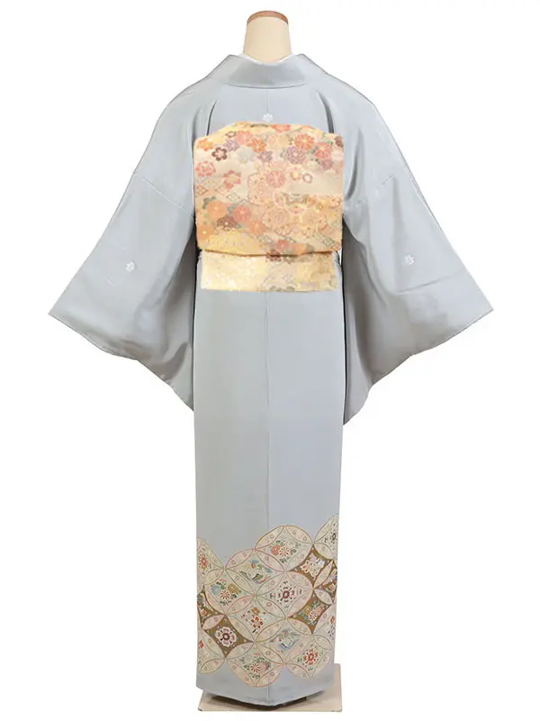 色留袖・グレー系・五つ紋・五三の桐 0257