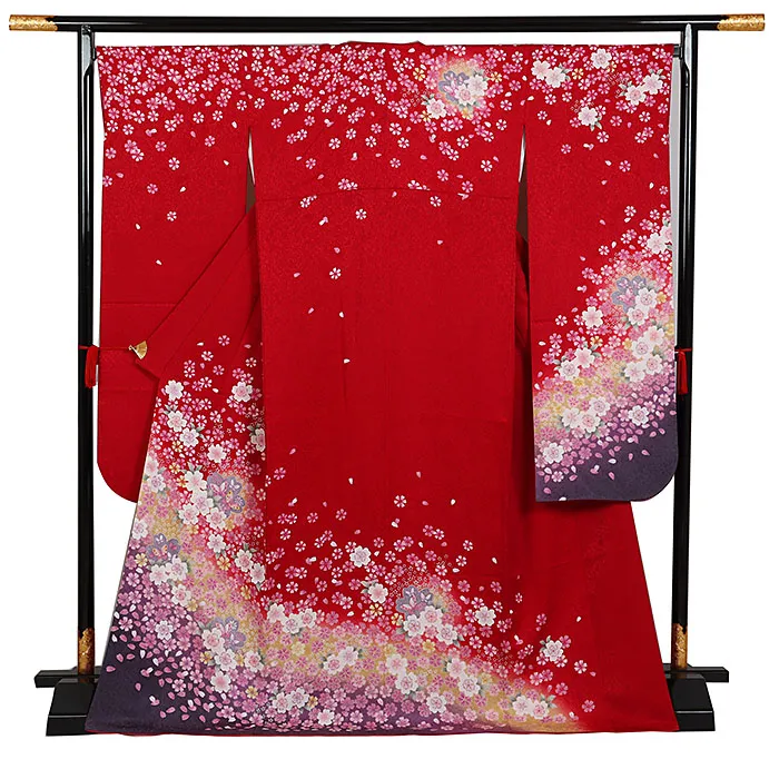 振袖 赤系 桜尽くし 0884