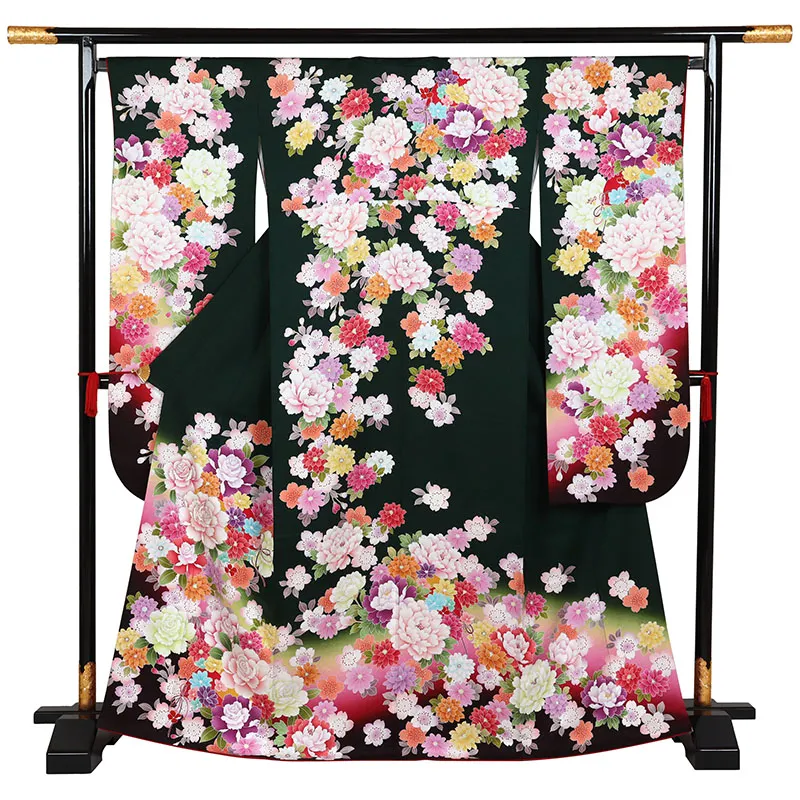 振袖 緑系 花束 0890