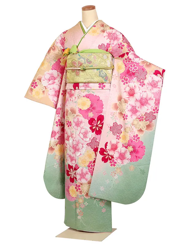 振袖 kansai ピンク系 桜尽くし 0893