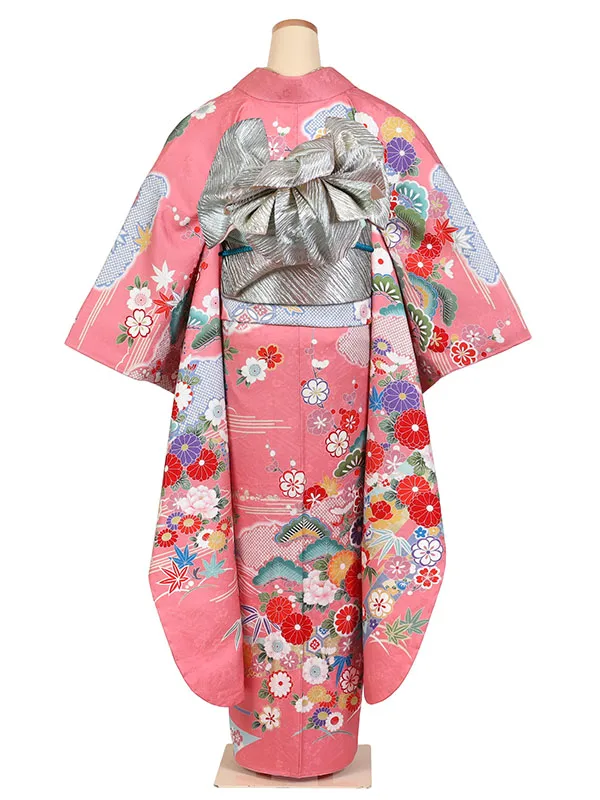 振袖ピンク系 IKKO RED RABEL  流水に四季花 0897