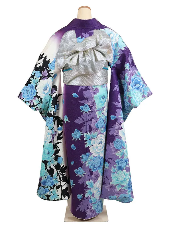 振袖 ”hiromichinakano” 紫系 牡丹づくし 0943