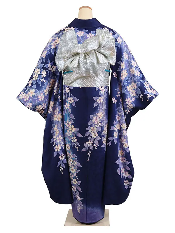 振袖 青系 枝垂桜 961