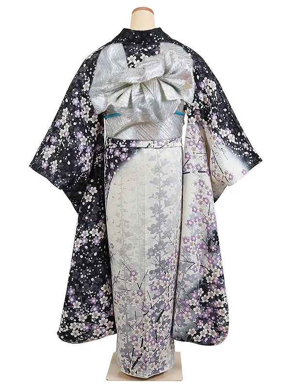 振袖 黒系 桜尽くし 0972