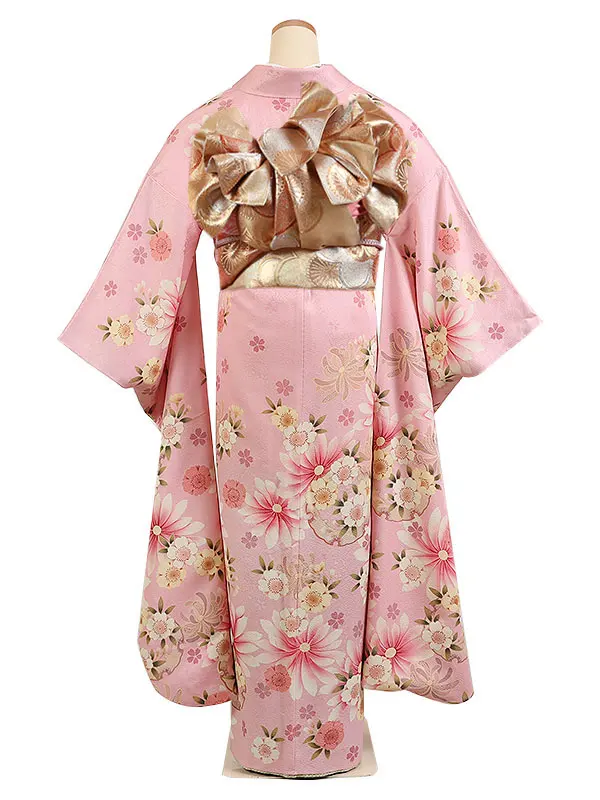振袖 ピンク系 桜と菊尽くし 0974