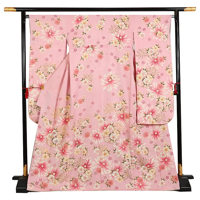 振袖 ピンク系 桜と菊尽くし 0974