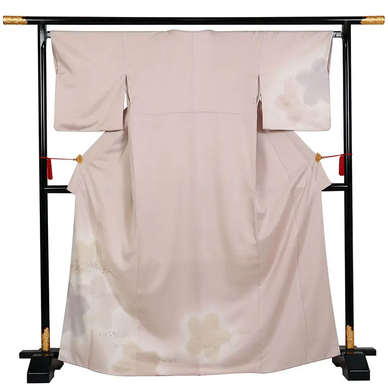 訪問着 正絹 ピンク系 桜文様 1189