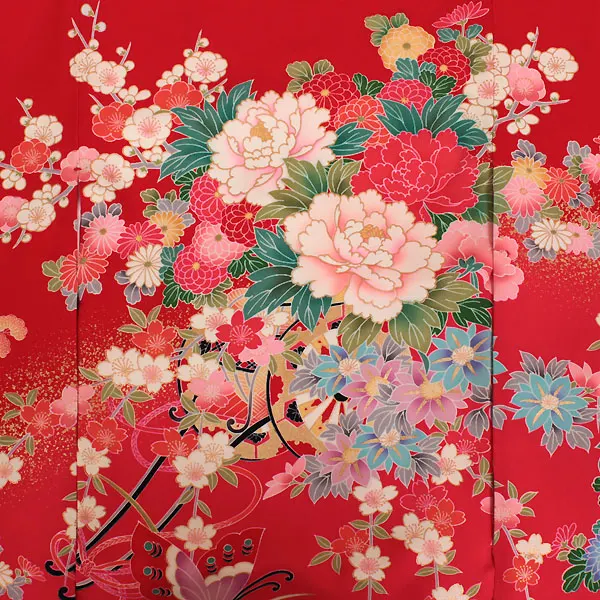 女児産着・赤地0045