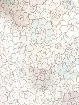 七五三・3才女児被布 ベージュ系×ベージュ系 唐草 3162