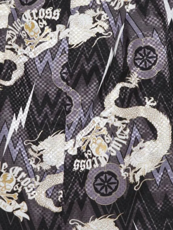 七五三ﾚﾝﾀﾙ（5歳男袴）1103黒龍ドクロ/1103