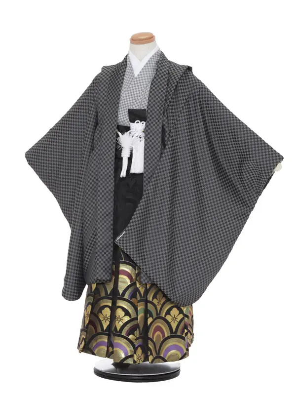 七五三（5・6歳男袴）972黒ｸﾞﾚｰ/512