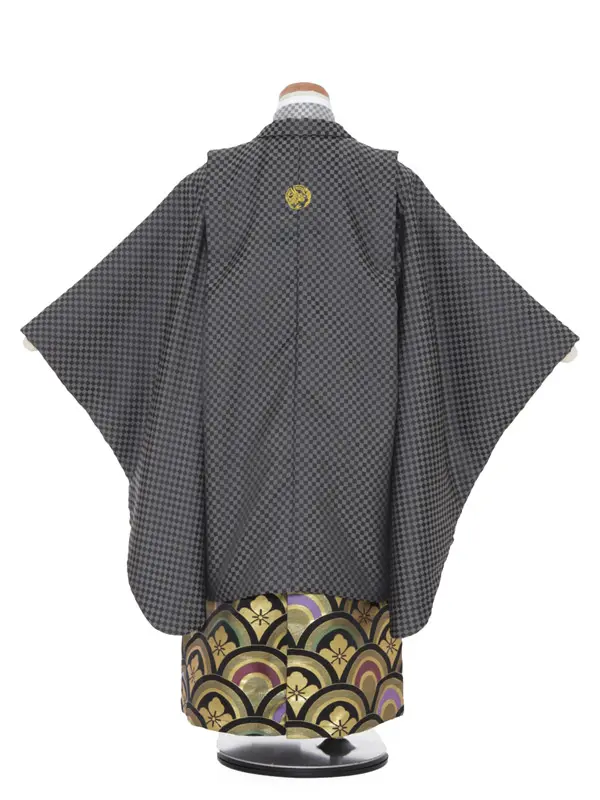 七五三（5・6歳男袴）972黒ｸﾞﾚｰ/512