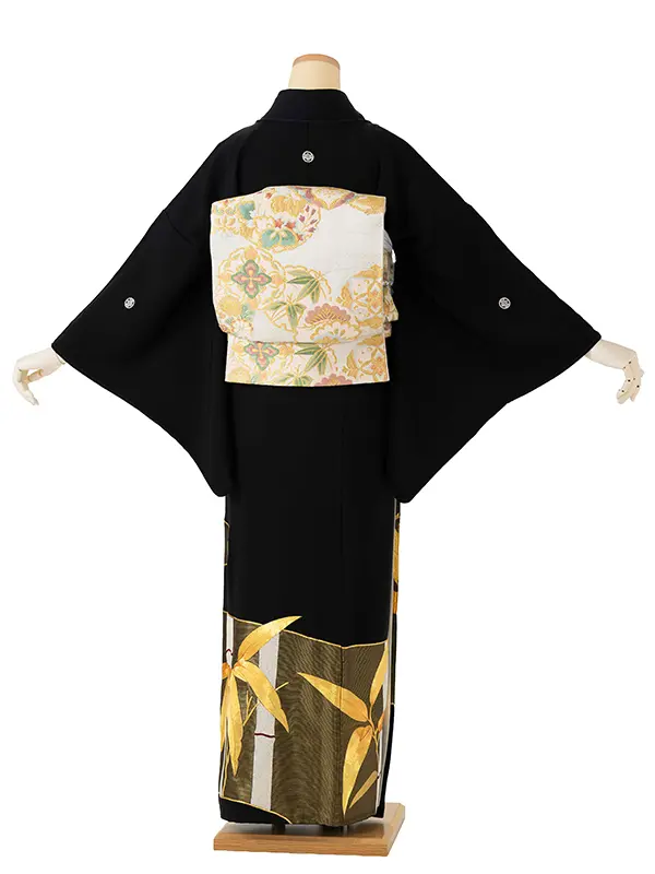 留袖 6523 手刺繍  竹笹文様 最高級品