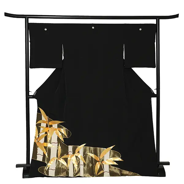 留袖 6523 手刺繍  竹笹文様 最高級品