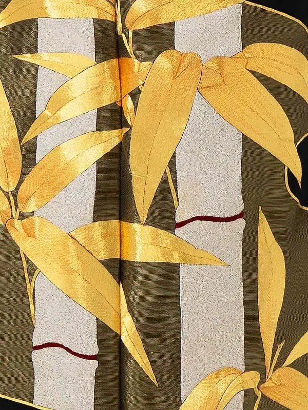 留袖 6523 手刺繍  竹笹文様 最高級品