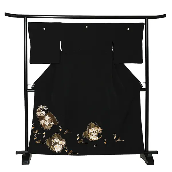 留袖 6529 手刺繍 菅縫い 菖蒲 最高級品 Sサイズ