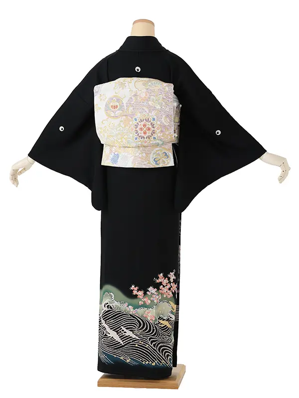 留袖 6530 観世流水に飛翔鶴