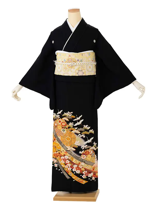 留袖 6533 熨斗に大菊 翔鶴