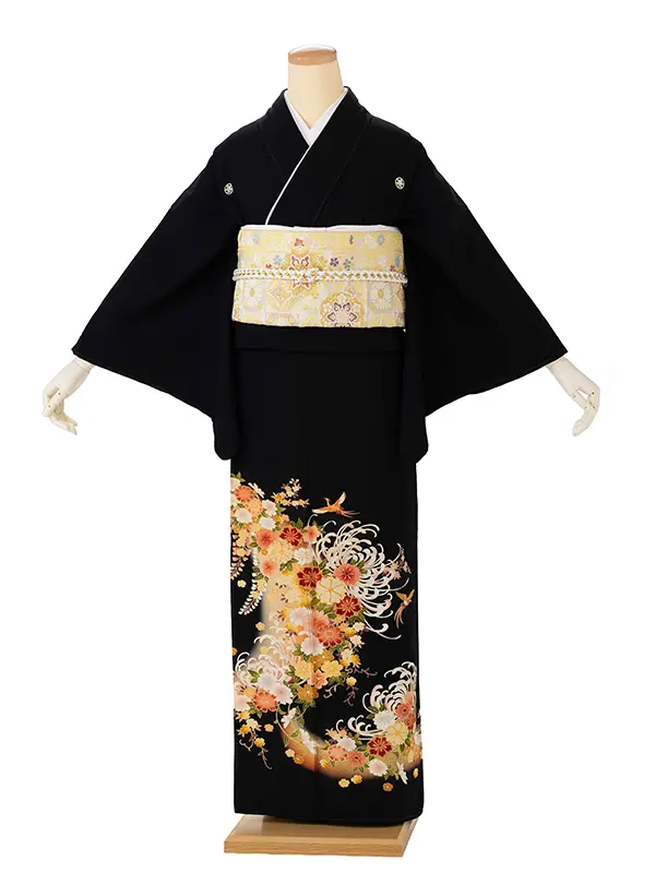 留袖 6536 乱菊に小花の集い