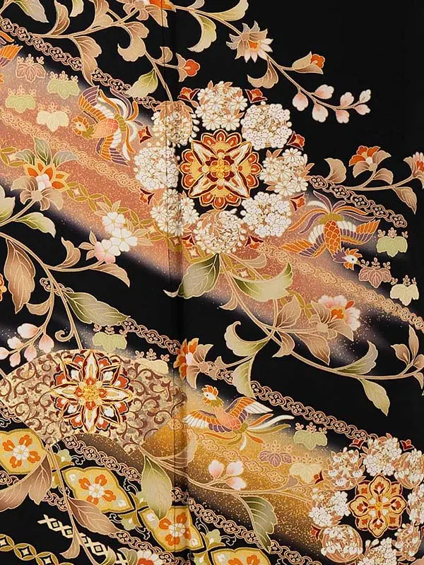 留袖 6538 宝相華に花鏡