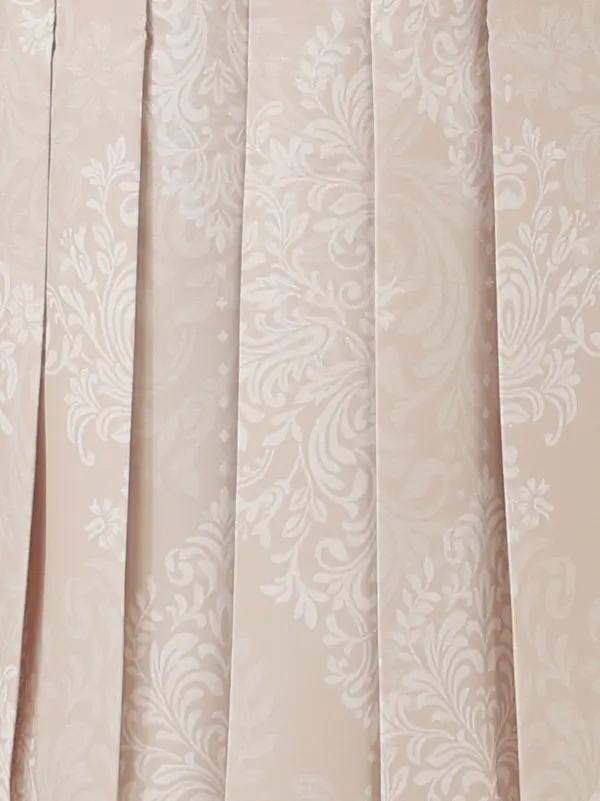 白  牡丹/ピンクベージュ ダマスクプリント