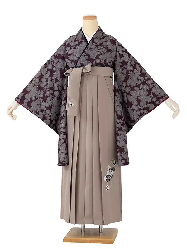 Chocolat ブラウン 桜・菊・松/モカ 小花刺繍