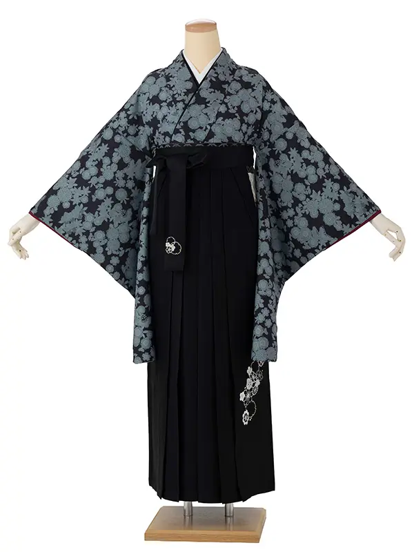 Chocolat 黒 桜・菊・松/黒 小花刺繍