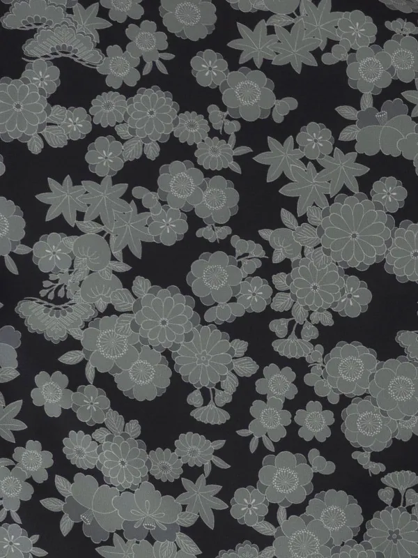 Chocolat 黒 桜・菊・松/黒 小花刺繍