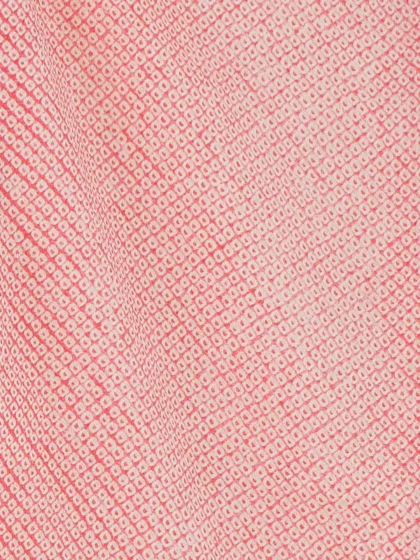 【正絹】七五三女児3歳3275  赤/ピンク 総絞り 毬に桜