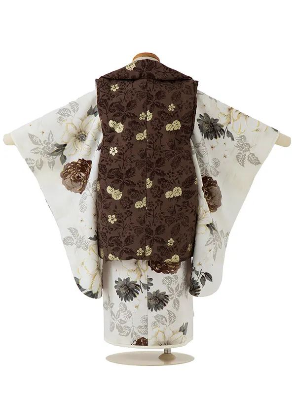 七五三女児 3歳  JILL STUART ショコラ パンジー/ 白 くちなし