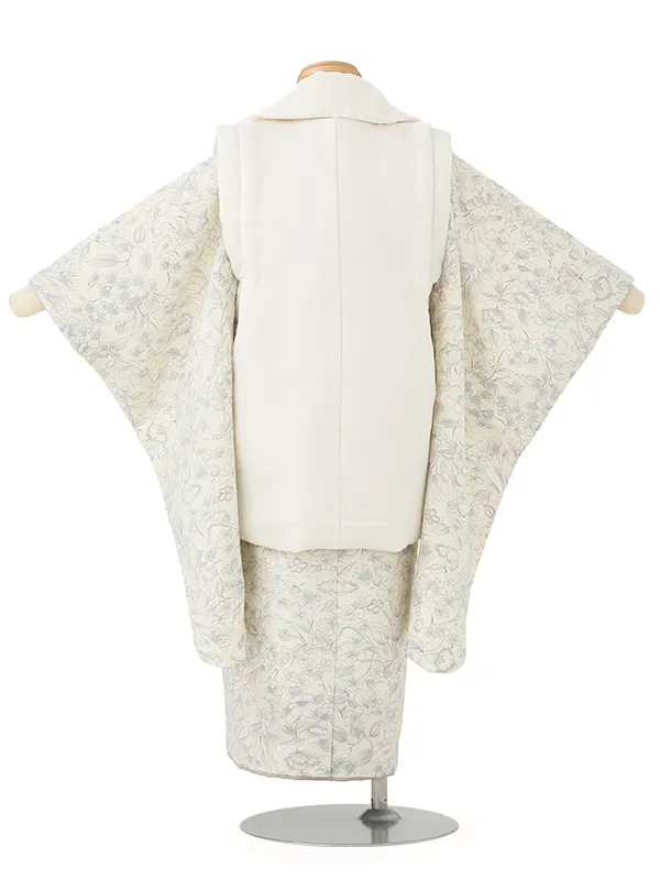 七五三女児 3歳 3328 オフ白 紋意匠/オフ白 ボタニカル