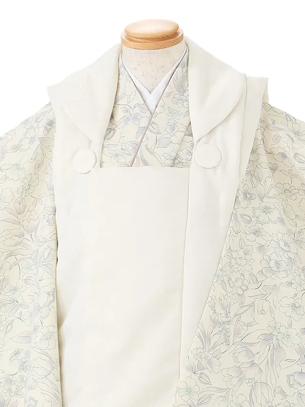 七五三女児 3歳 3328 オフ白 紋意匠/オフ白 ボタニカル