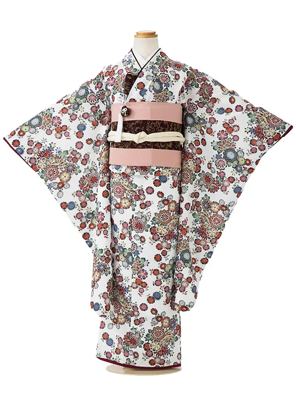 七五三女児7歳7115 ショコラ　白