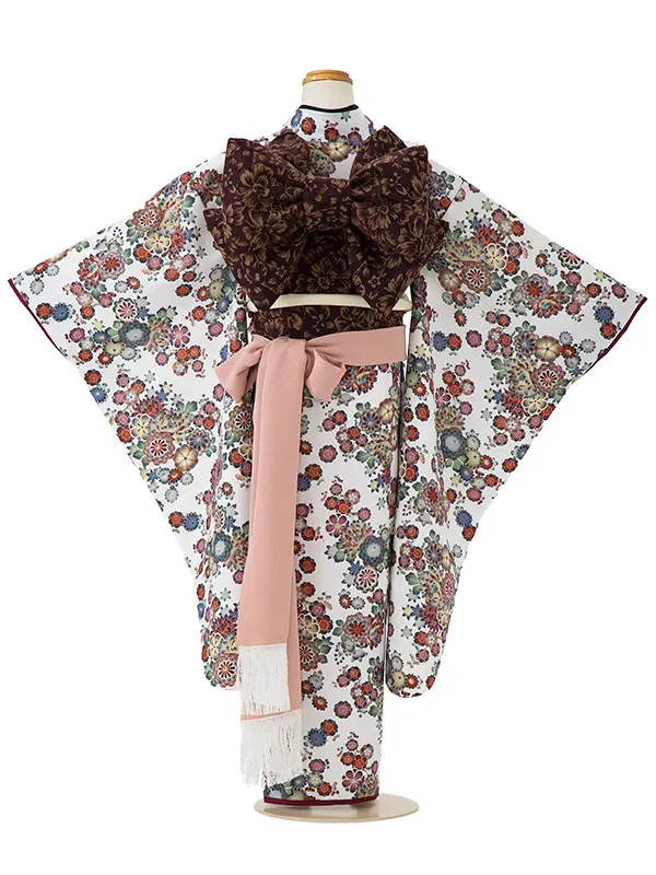 七五三女児7歳7115 ショコラ　白