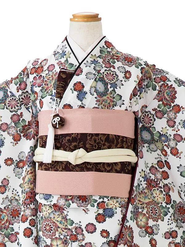 七五三女児7歳7115 ショコラ　白