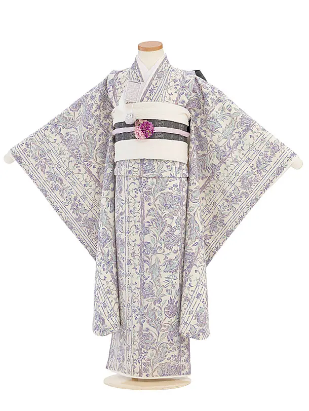 七五三女児7歳7120 ラフィネココ ブルー 宝相華