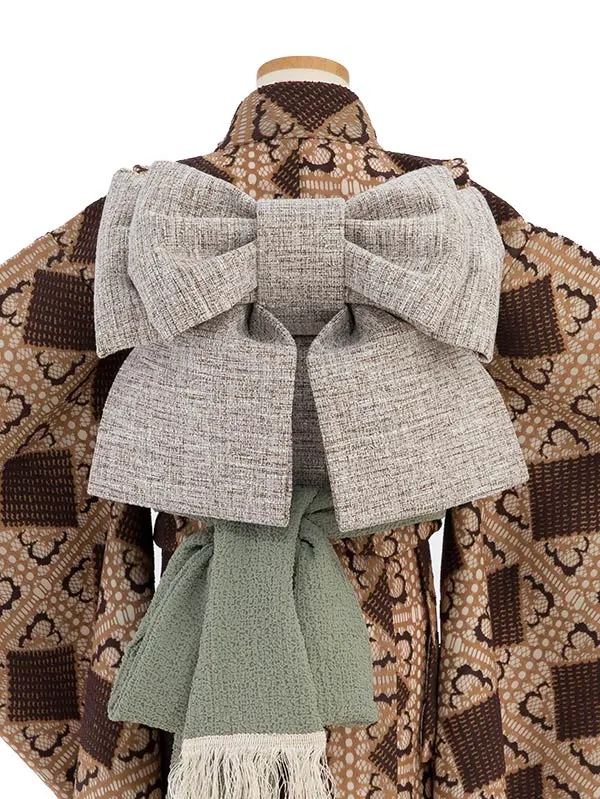 七五三女児7歳7121 ラフィネココ オークル ダイヤレース