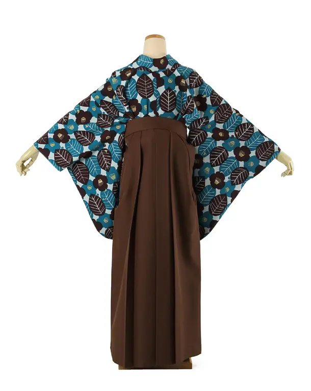 卒業袴 ﾌﾞﾙｰ椿