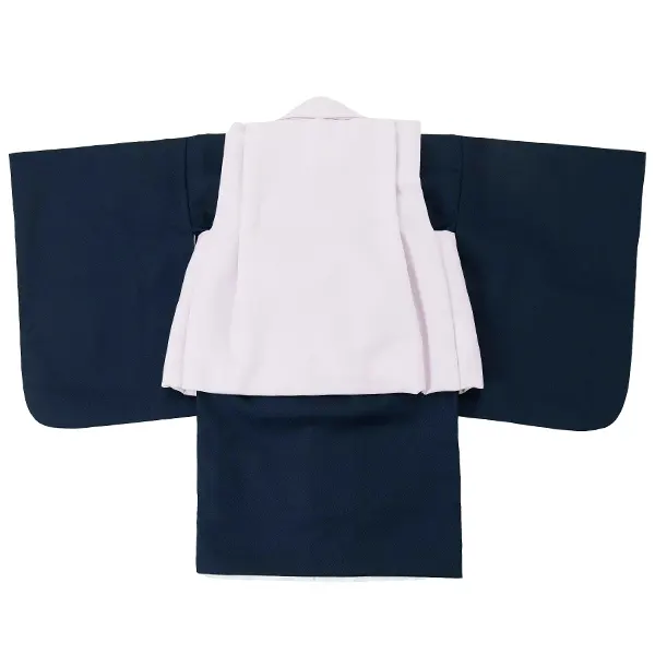 【刺繍】男児ベビー着物　たか　薄紫