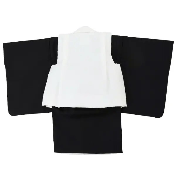 【刺繍】男児ベビー着物　たか　白