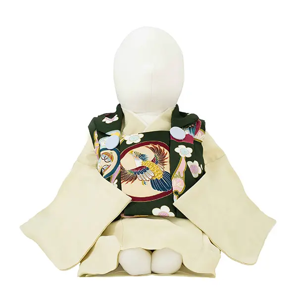 男児ベビー着物　タカ丸　緑