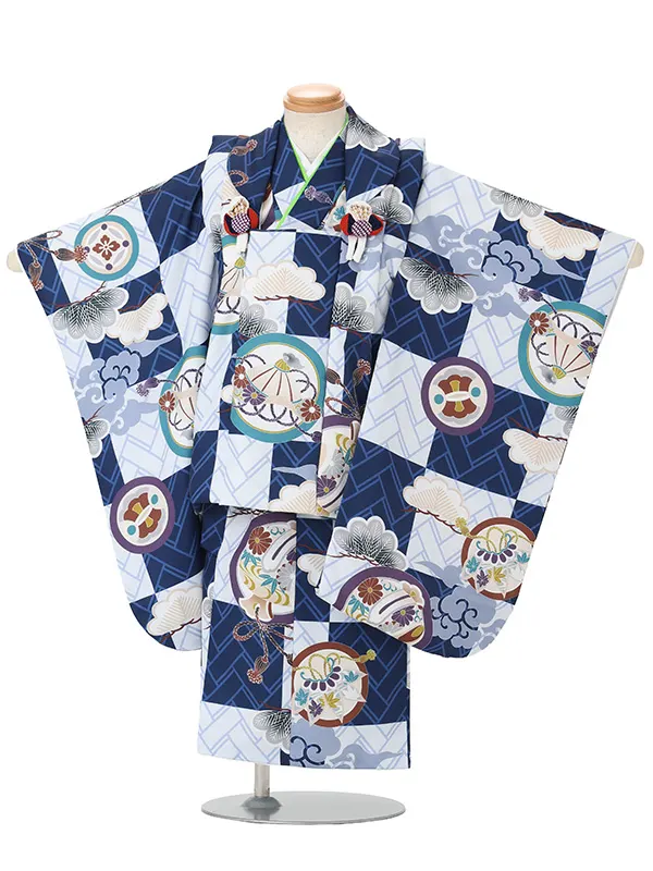 市松　紺