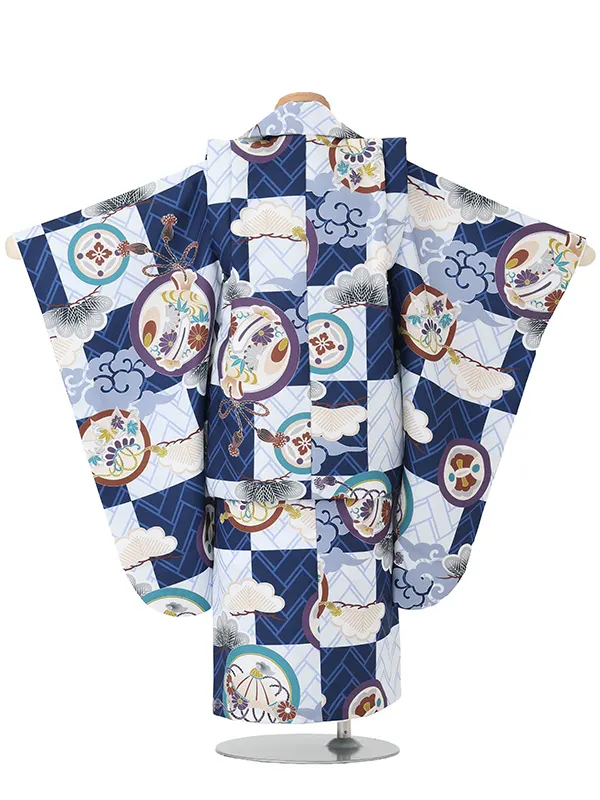 市松　紺