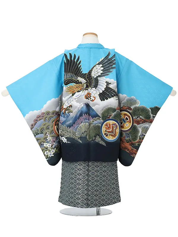 【刺?】タカに富士山　ブルー