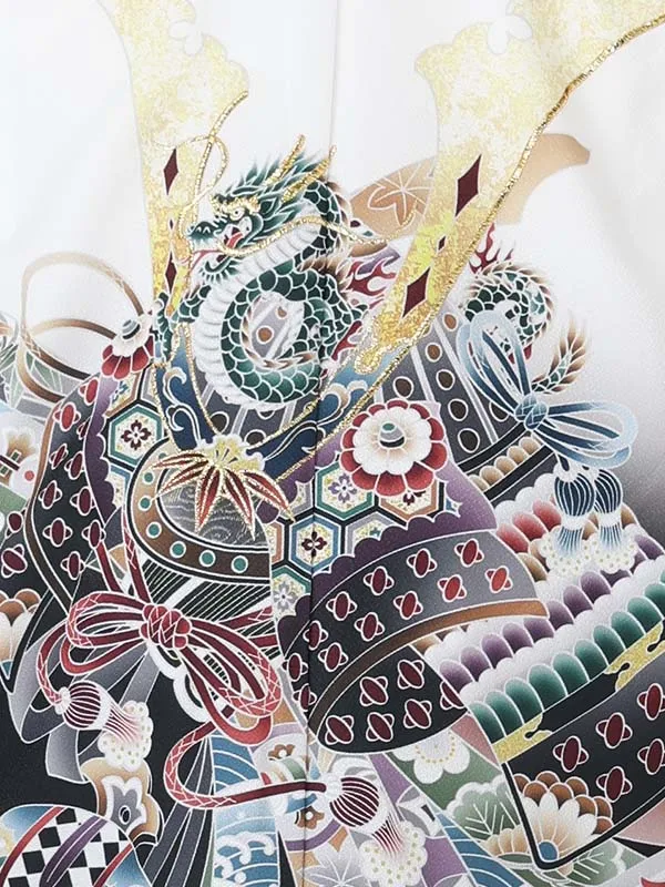 【刺繍】タカの熨斗　白